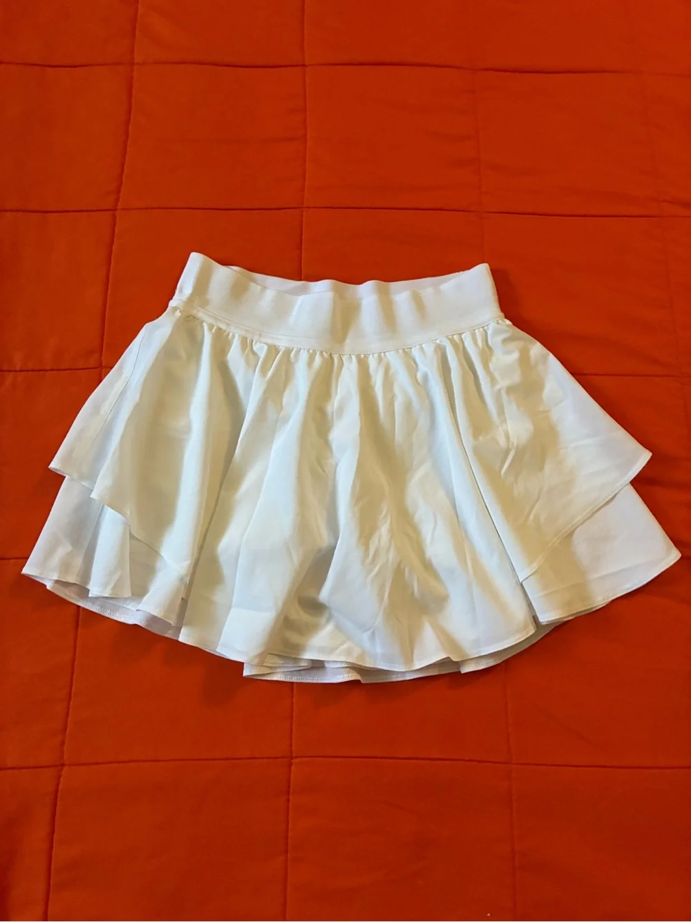 Lululemon Skort Womens 4 White Gym & Running Tenis Casual